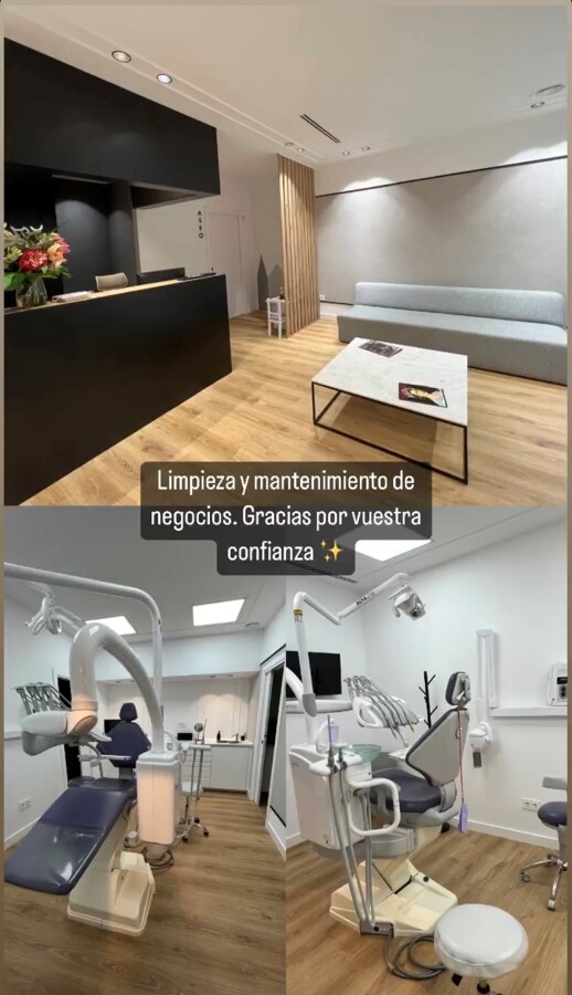 Limpieza, desinfección y mantenimiento de clinicas dentales