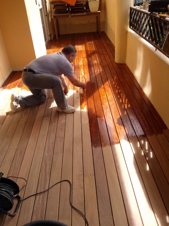 madera de ipe en terraza