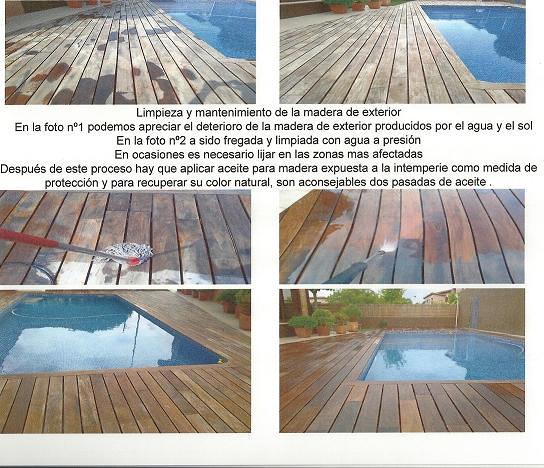 MANTENIMIENTO DE TARIMAS EXTERIORES