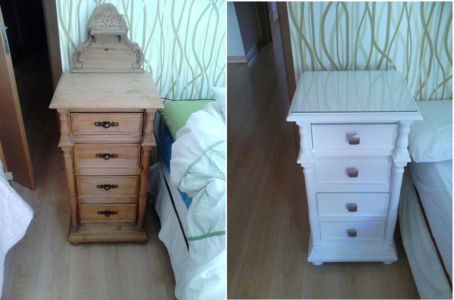 RESTAURACIÓN DORMITORIO-PINTURA A LA TIZA