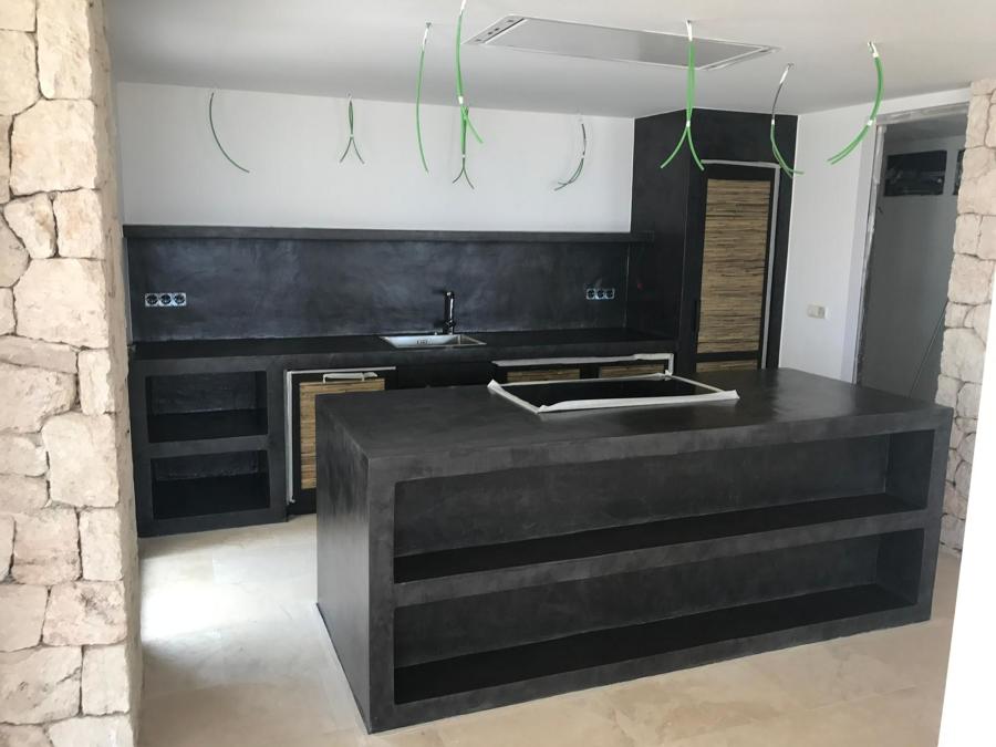 Microcemento Islote y cocina 3