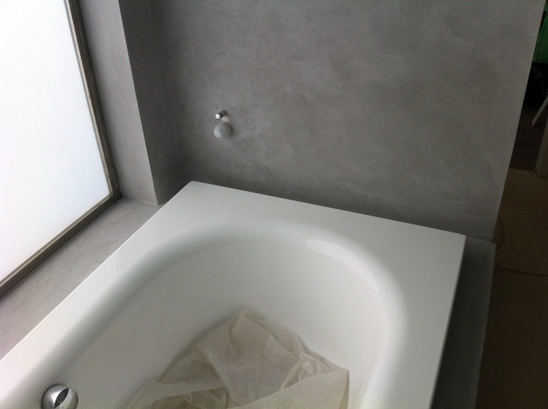 microcemento zona bañera