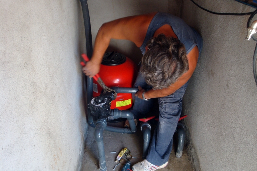 montaje de motores de filtrado