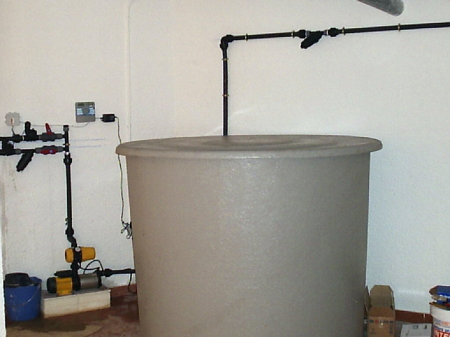 montaje de riego.