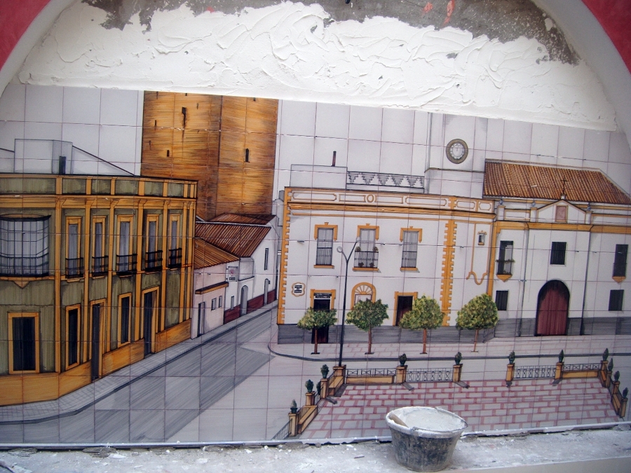 mosaico de la plaza de la algaba