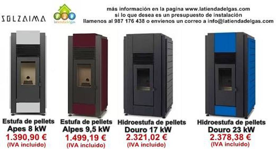 Estufas pellets Solzaima