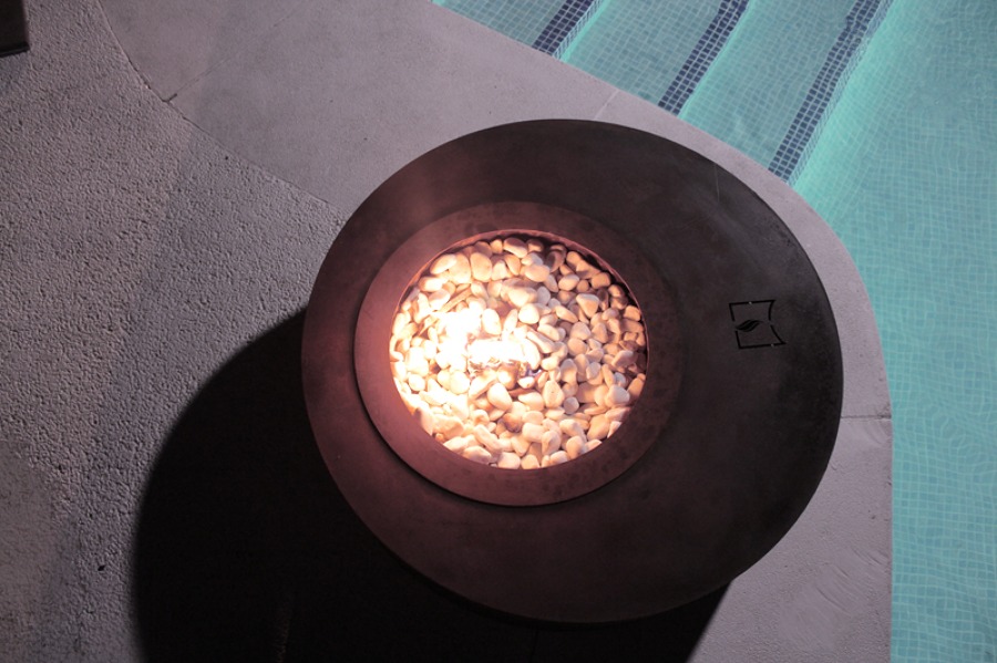 Nisyros Brasero Chimenea acero corten