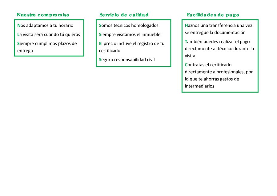 Nuestro compromiso de servicio