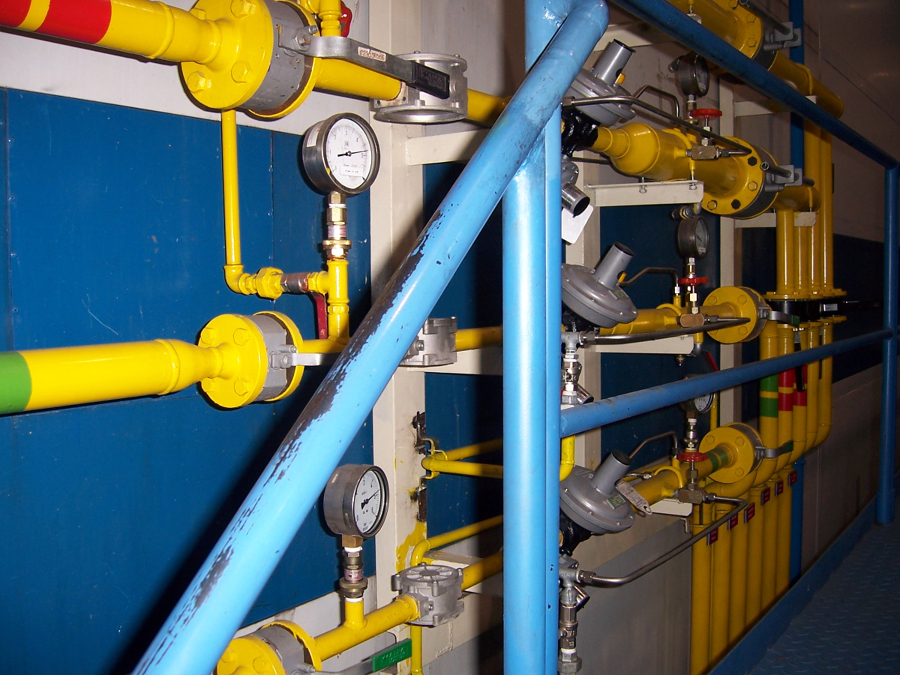 Obra de gas