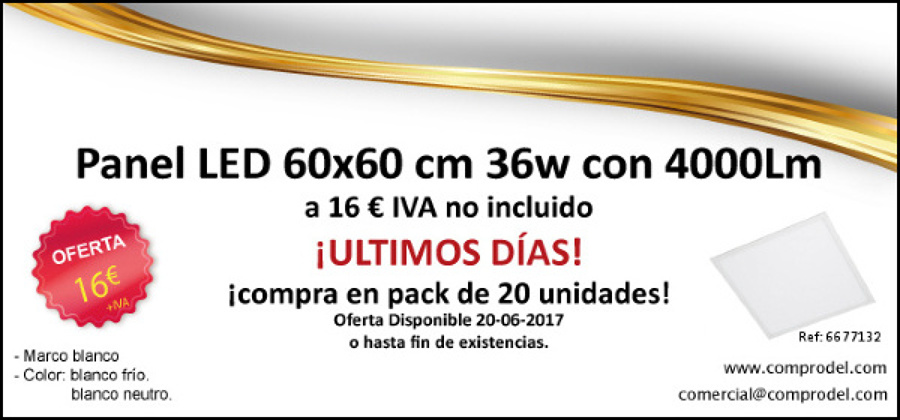 Panel 60x60 de 36w