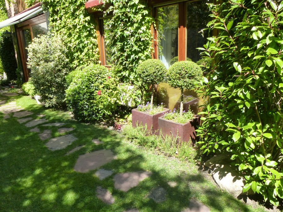 jardin unifamiliar