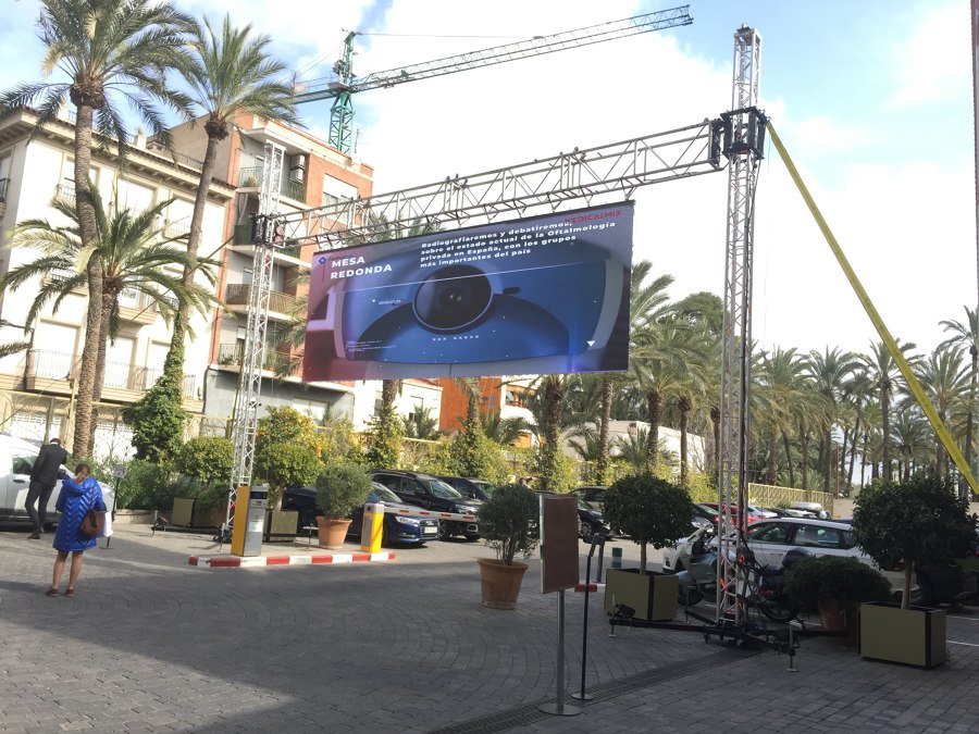 pantalla de video LED de 7,5 x 2,5