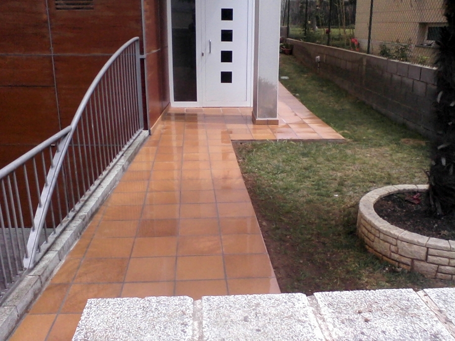 pasillo jardín