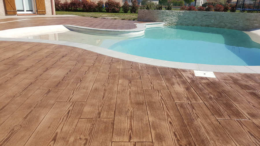 Hormigón decorativo impreso