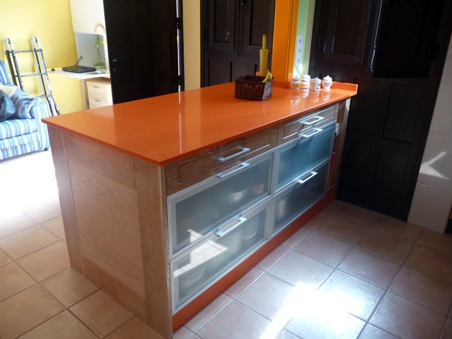 Península en cocina