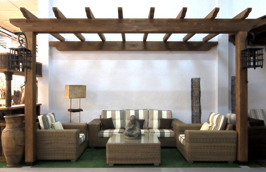 Pérgola no cubierta