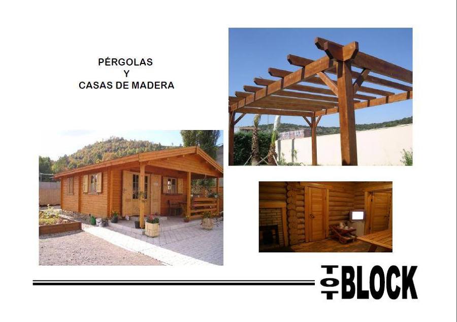 Pérgolas y casas de madera