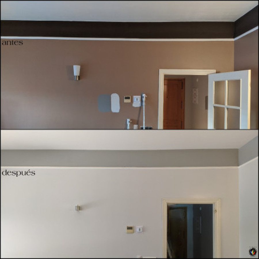 Pintura en un salon