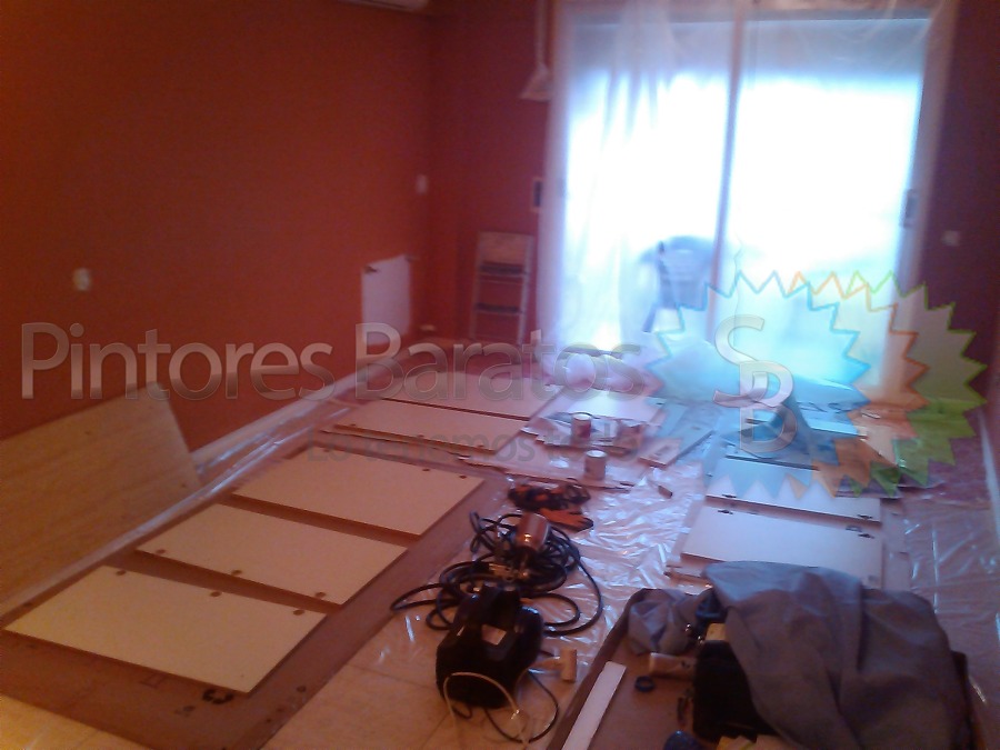 Pintura Lacado Puertas Cocina Hermetizando Comedor