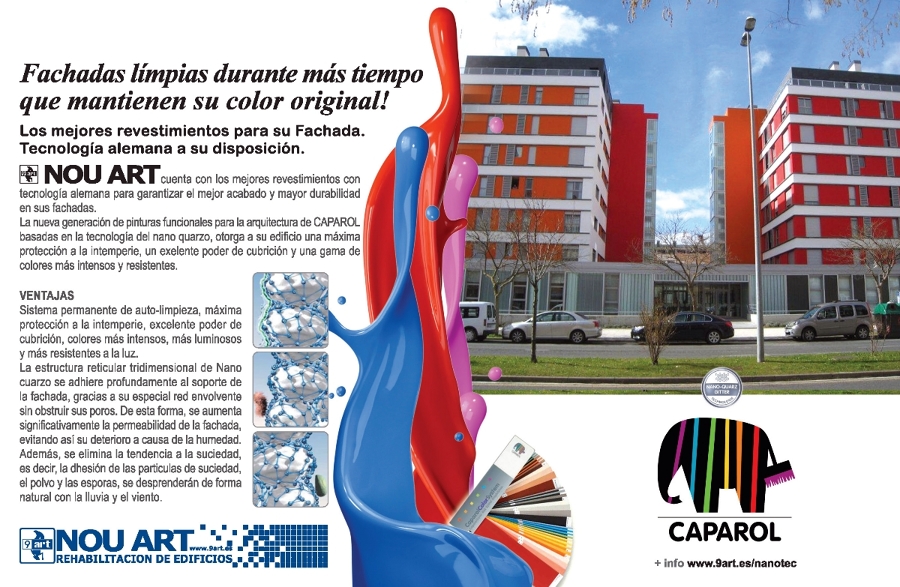 Pinturas Técnicas con calidad Alemana. Revestimientos de Fachada Caparol