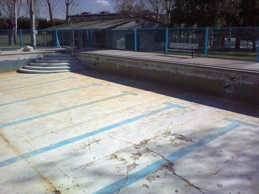 Piscina antes de rehabilitar