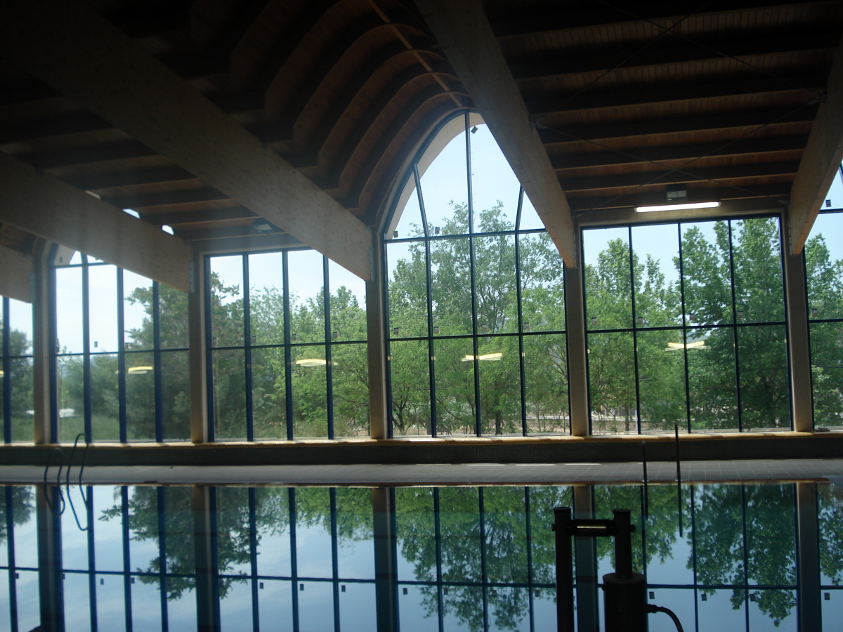piscina cubierta.
