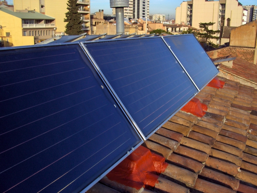 placa solar termica