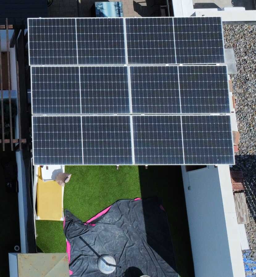 Instalación en pergola (Calafell)