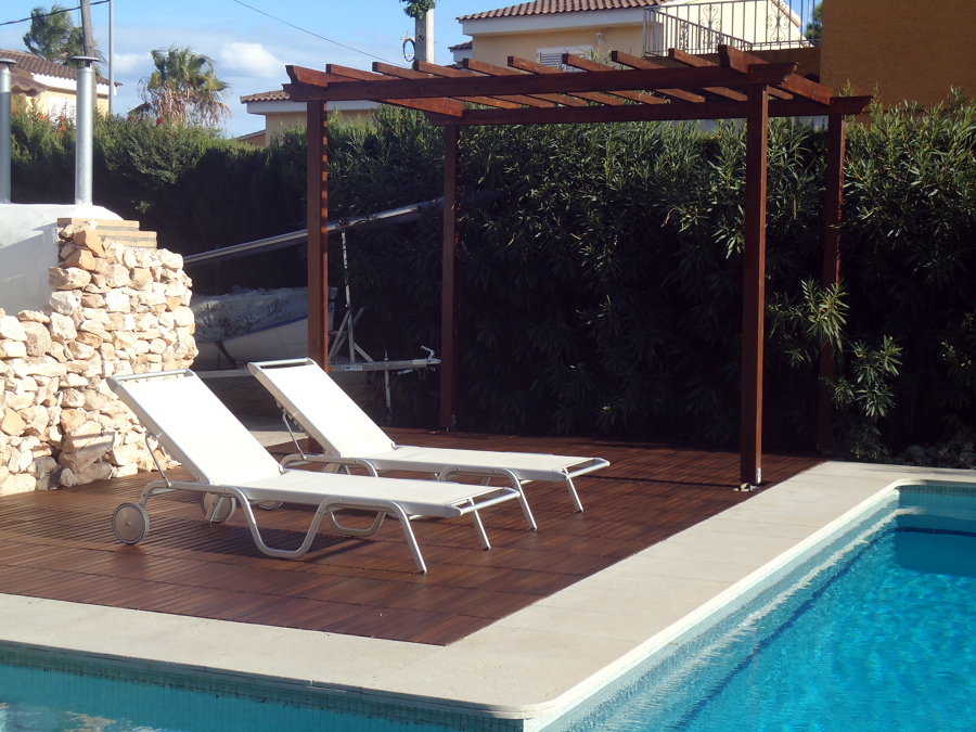 Playa de piscina