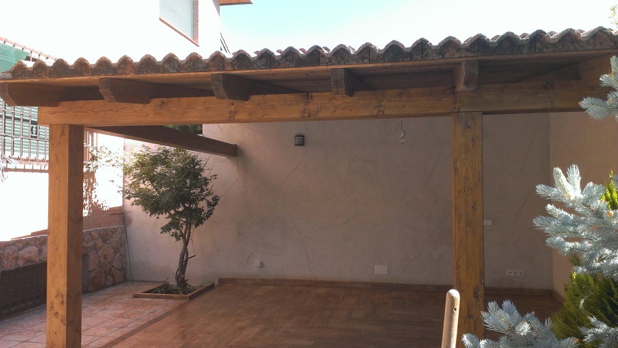 porche de madera