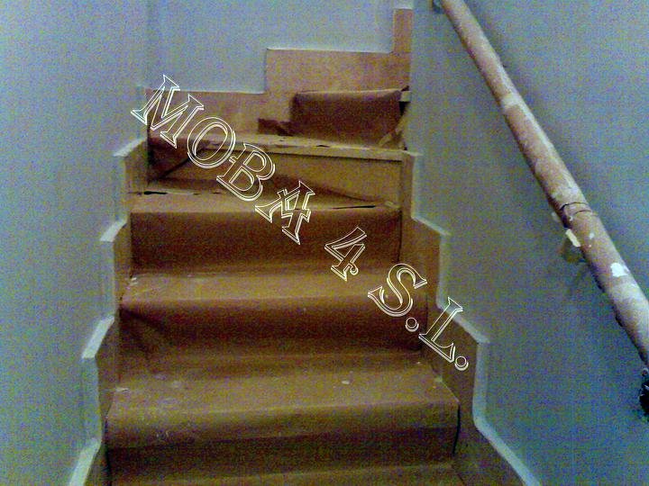 Preparación de tiro de escalera.