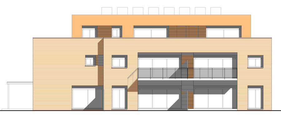 Projecte d'un edifici plurifamiliar aïllat de 6 habitatges al carrer Angel Guimerà, 101 del terme municipal de Cardedeu (Barcelona). Arquitecte: Lluís Lliboutry Aragay