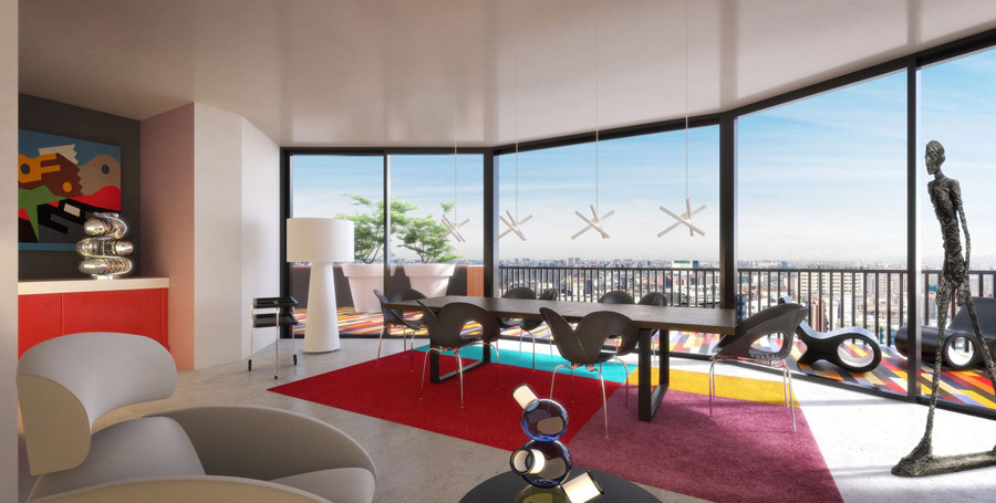 Proyecto interiorismo 3D completo, Residencial de lujo Campari