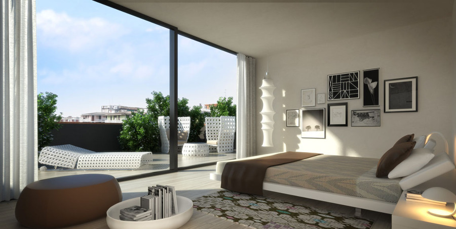 Proyecto interiorismo 3D completo, Residencial de lujo Campari
