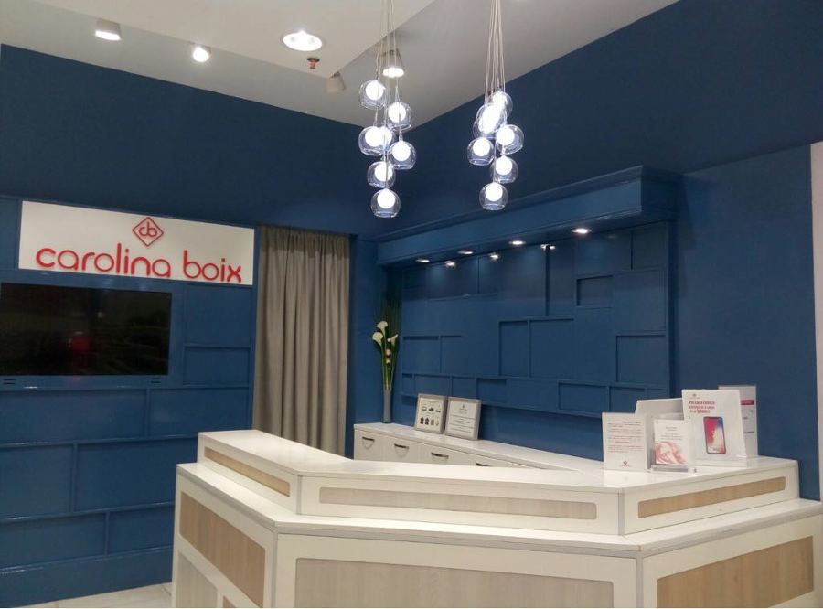 pintura interior local comercial fondo mostrador