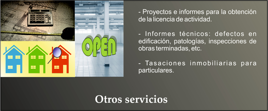 Proyectos de apertura de actividades comerciales, informes técnicos, tasaciones particulares