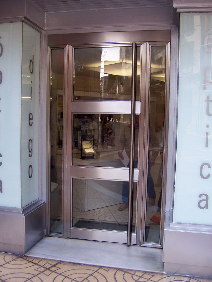 puerta con cristal