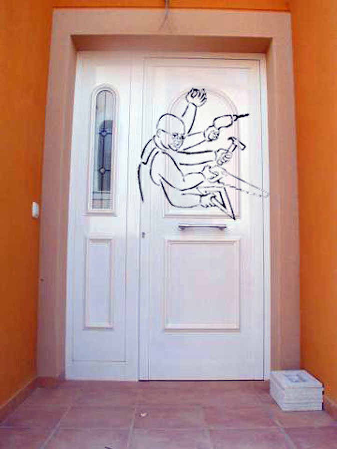 puerta entrada aluminio