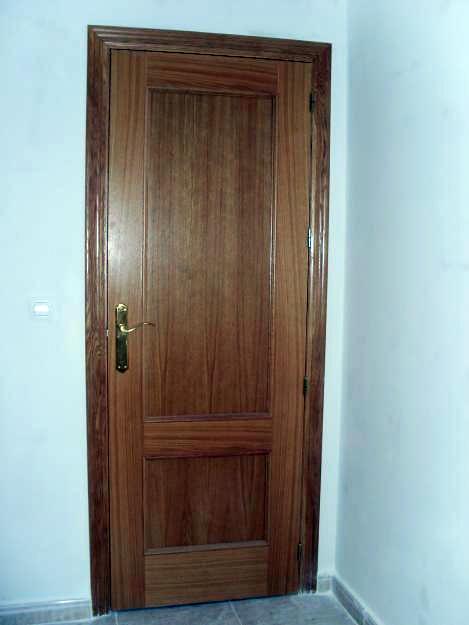 Puerta recta roble