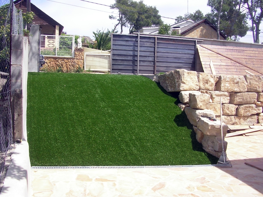 rampa cesped artificial pinedes