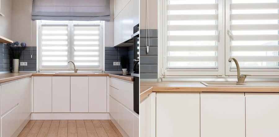 Cocina renovada con diseño abierto y funcional