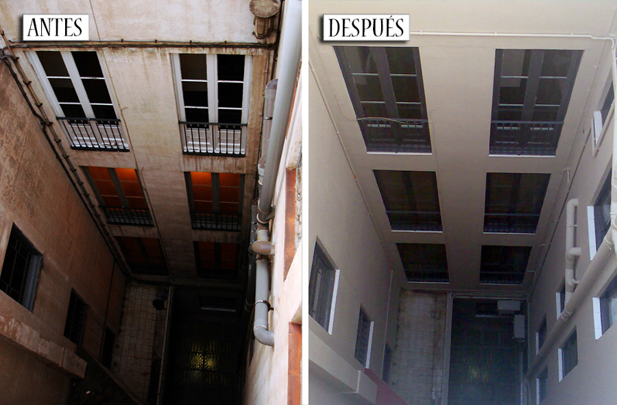 ITE y Rehabilitación de patio interior