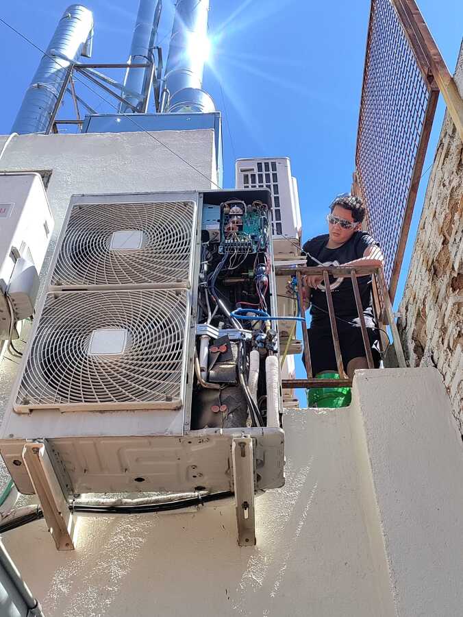 Reparación de una aire industrial Daikin