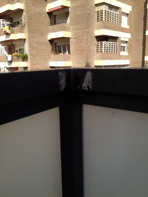 Reparando separador de terraza