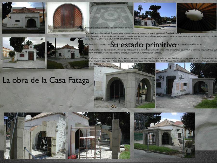 Restauración casa Fataga, recuperación porche original de Miguel Mrtín de La Torre.