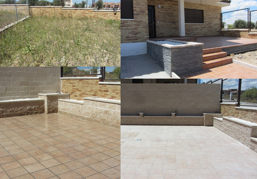 Acondicionamiento de patio de parcela, Oliás del Rey (Toledo)