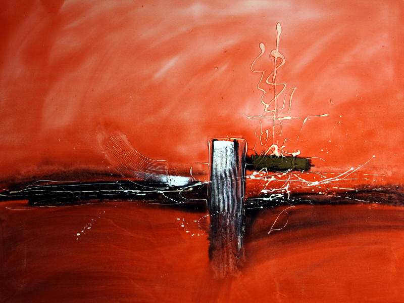 Rojo en plenitud - Cuadro