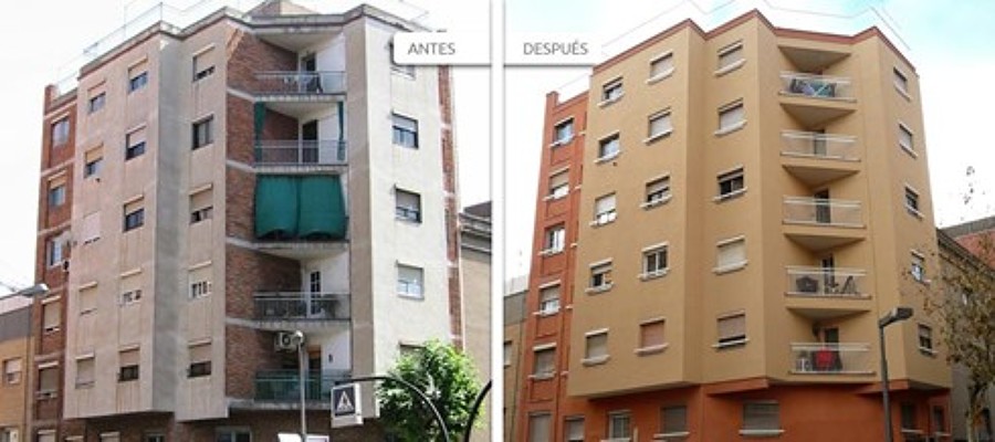 Rehabilitación de fachadas en Barceloa