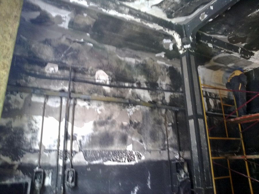 SALA INCENDIADA