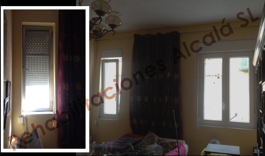 Sustitucion de carpinteria de aluminio por PVC